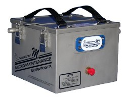 The model M3 X-33-4 (P/N 33181-004) is a 20-cell Micro-Maintenance battery, with a nominal voltage of 24V, and a nominal capacity of 33 Ah, at a weight of only 60 lbs. (max). The M3 X-33-4 will provide an Imp (15-second discharge @ maximum power transfer) of 1400 amps at room temperature.