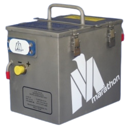 The TCA-52 (P/N 31433-001) is an 11 cell Nickel-Cadmium battery, with a nominal voltage of 14V, and a nominal capacity of 53 Ah, at a weight of only 63 lbs. Two of the 14-volt batteries in series provide 28 volt power for the aircraft’s DC buss. The TCA-52 provides significant Maintenance-cost savings for Boeing applications.  The Marathon TCA-52 battery is a greatly improved nickel-cadmium (Ni-Cd) battery that features:

 	Significantly Increased Maintenance Intervals
 	Very Low Water Consumption
 	Large Electrolyte Reserve
 	Excellent Capacity Retention During Extended Cycling
 	Celgard© Gas Barrier System replacing OEM Cellophane Gas Barrier has eliminated Thermal Runaway