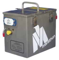 The TCA-52 (P/N 31433-001) is an 11 cell Nickel-Cadmium battery, with a nominal voltage of 14V, and a nominal capacity of 53 Ah, at a weight of only 63 lbs. Two of the 14-volt batteries in series provide 28 volt power for the aircraft’s DC buss. The TCA-52 provides significant Maintenance-cost savings for Boeing applications.  The Marathon TCA-52 battery is a greatly improved nickel-cadmium (Ni-Cd) battery that features:

 	Significantly Increased Maintenance Intervals
 	Very Low Water Consumption
 	Large Electrolyte Reserve
 	Excellent Capacity Retention During Extended Cycling
 	Celgard© Gas Barrier System replacing OEM Cellophane Gas Barrier has eliminated Thermal Runaway